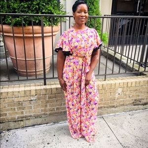 Floral shirt and pants set